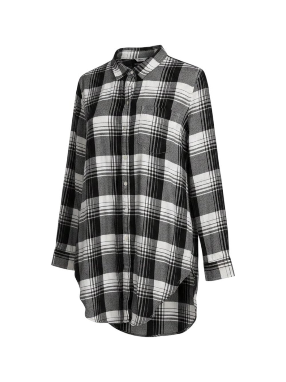 Gap Black White Women's Maternity Plaid Button Down Shirt S